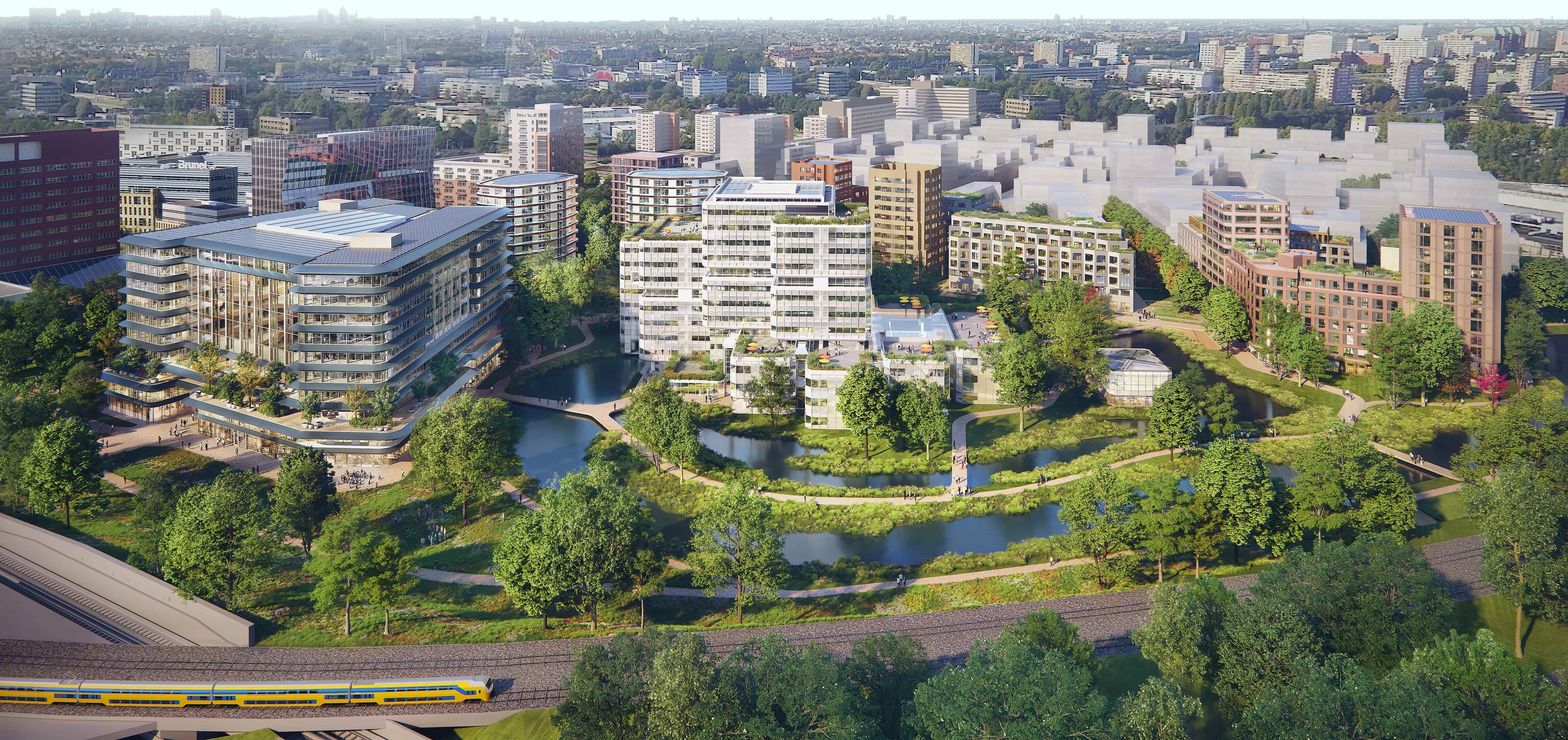 Think District from a bird's-eye view.