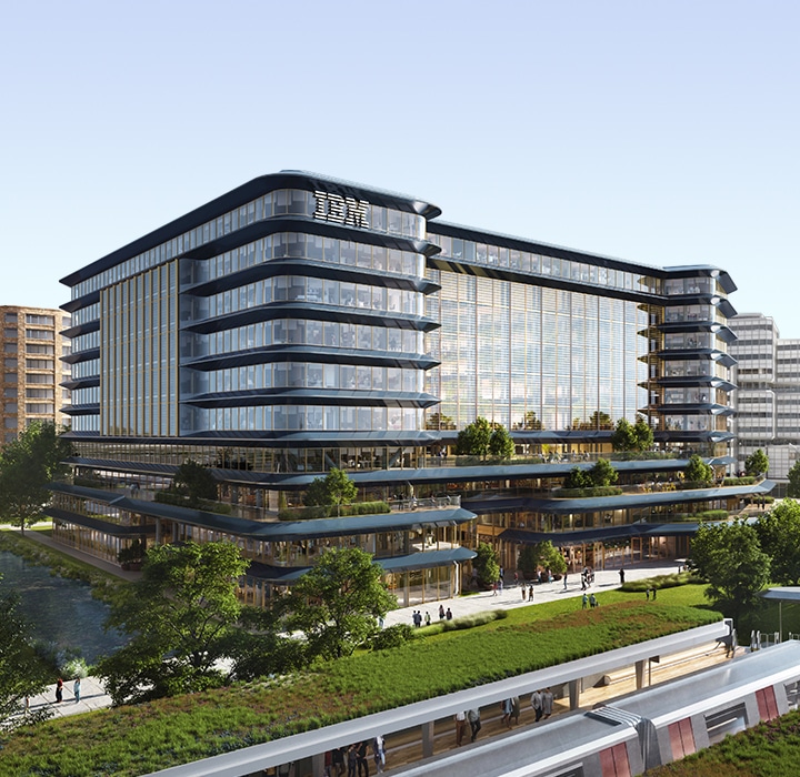 The new IBM office within the Think District.